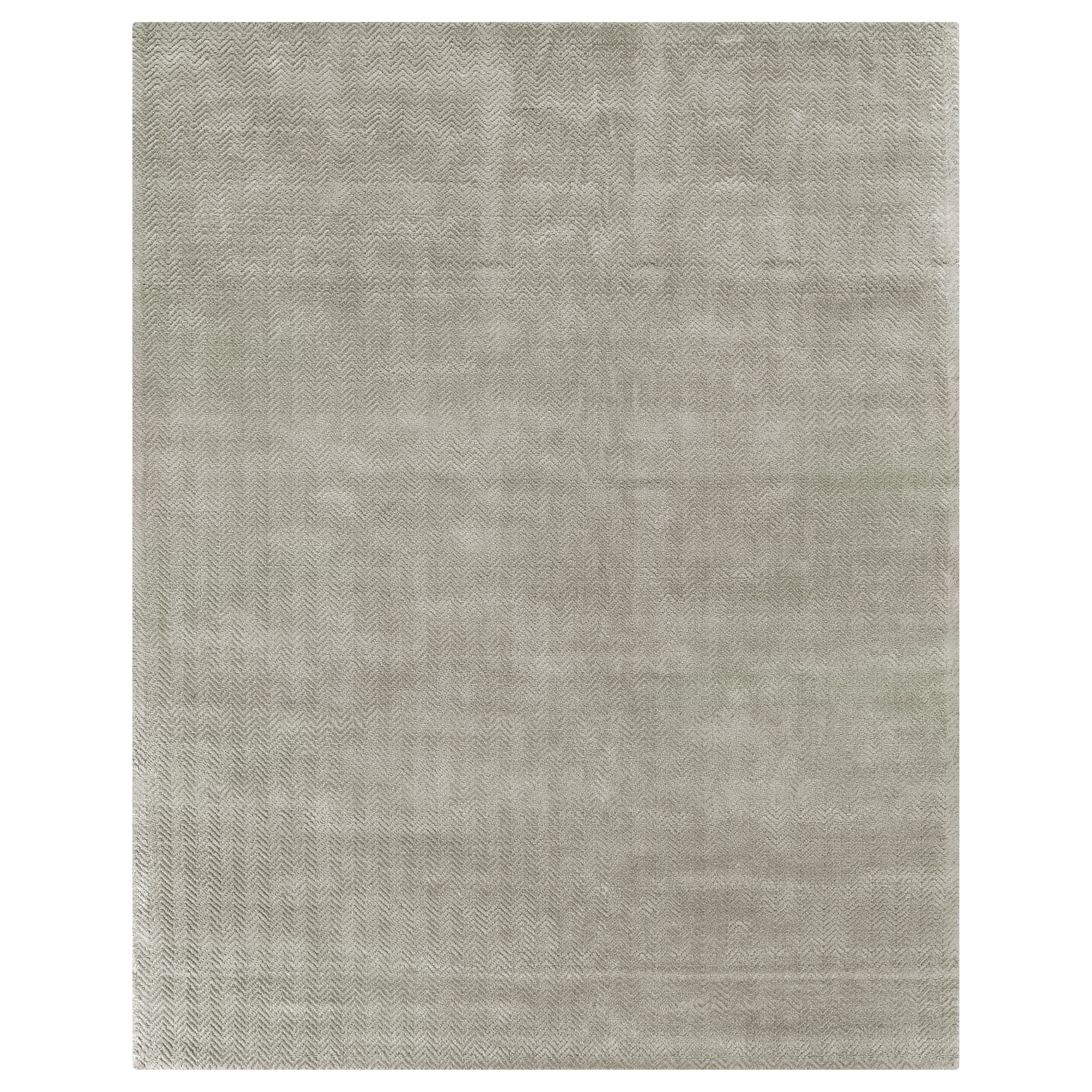Pavo Handloomed Tencel Light Silver Area Rug