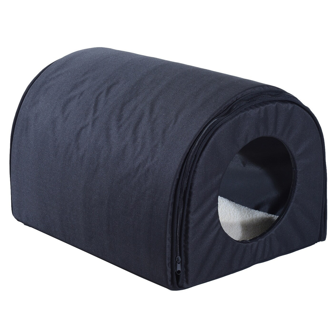 Pawhut Heated Outdoor Cat House Black