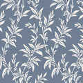 Paxford Leaves Dark Seaspray Wallpaper
