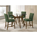 Paxton 5 Piece Round Glass Top Counter Height Dining Set