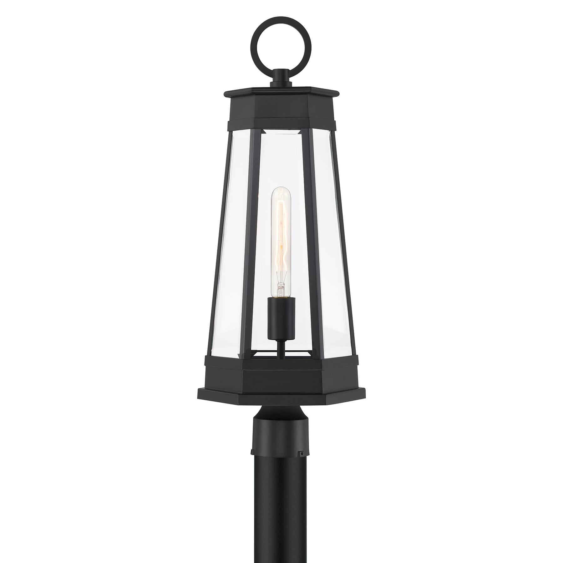 Payne 1 Light Outdoor Post Lantern In Matte Black