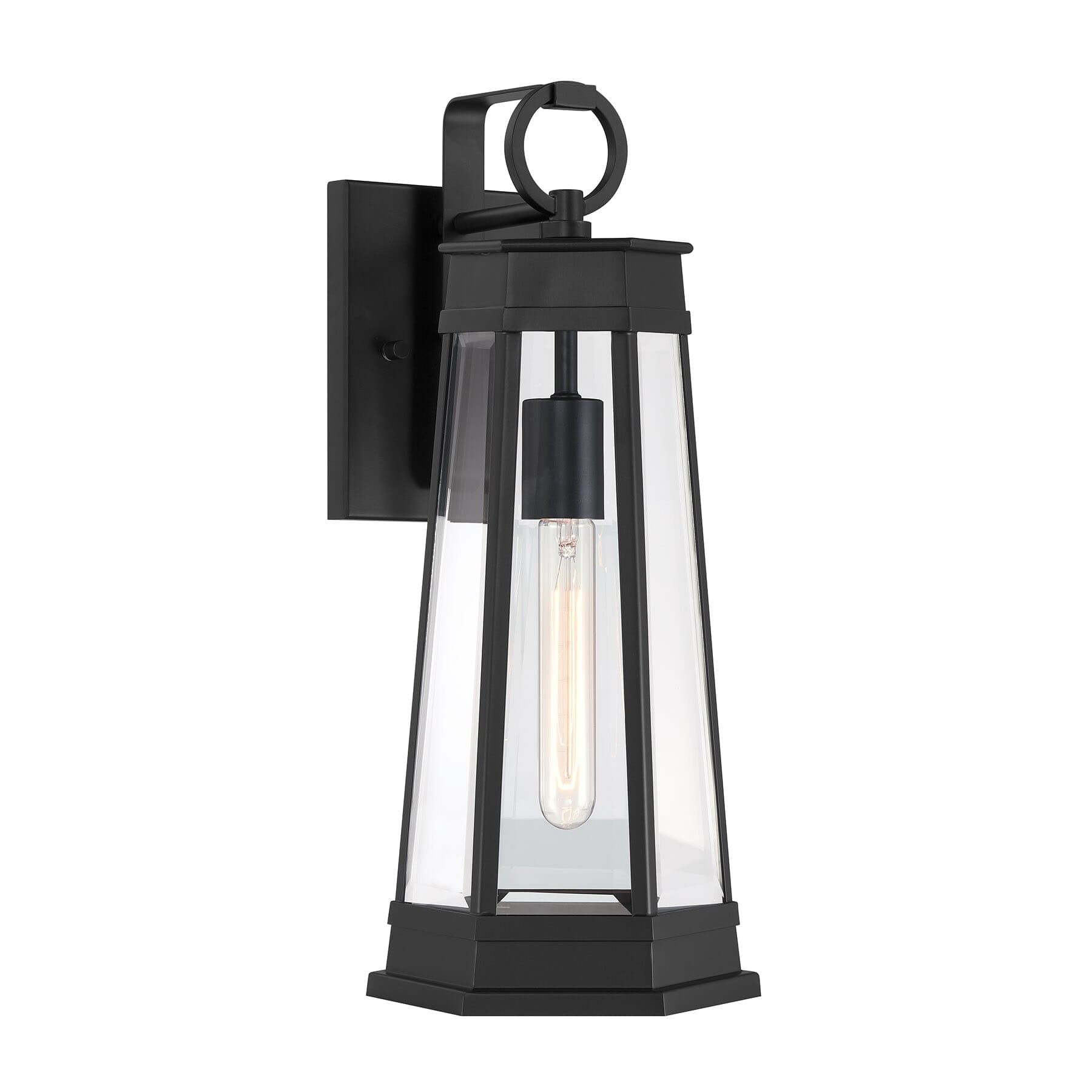 Payne 1 Light Outdoor Wall Lantern In Matte Black