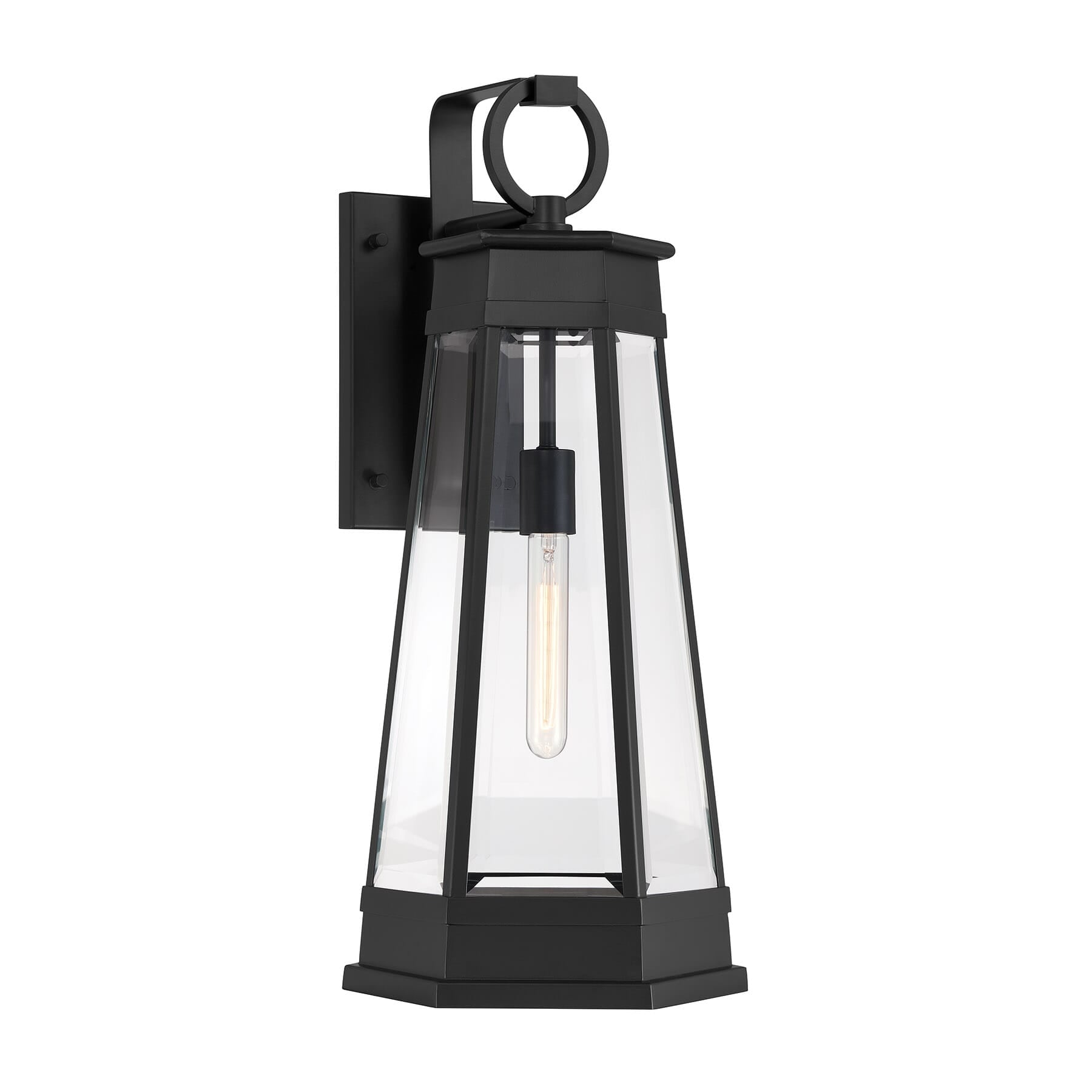 Payne 1 Light Outdoor Wall Lantern In Matte Black