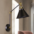 Payne Matte Black Antique Brass 1 Light Wall Sconce