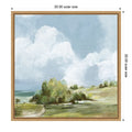 Peaceful Hills Under Vast Skies By Pi Studio Framed Canvas Wall Art Print