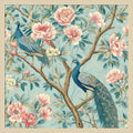 Peacock Mughal Mural By Tradelink Inhouse Artist Wood Framed Wall Art Print