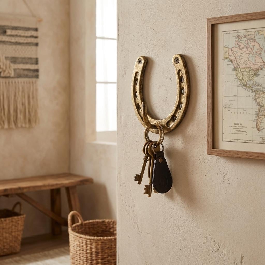 Pecara Horseshoe Cast Iron Wall Hook N A