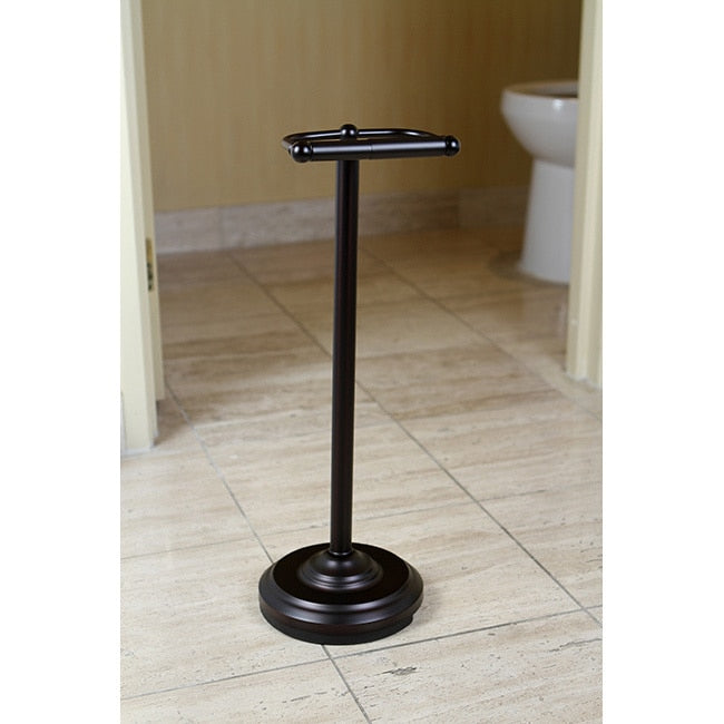 Pedestal Oil Rubbed Bronze Standing Toilet Paper Holder