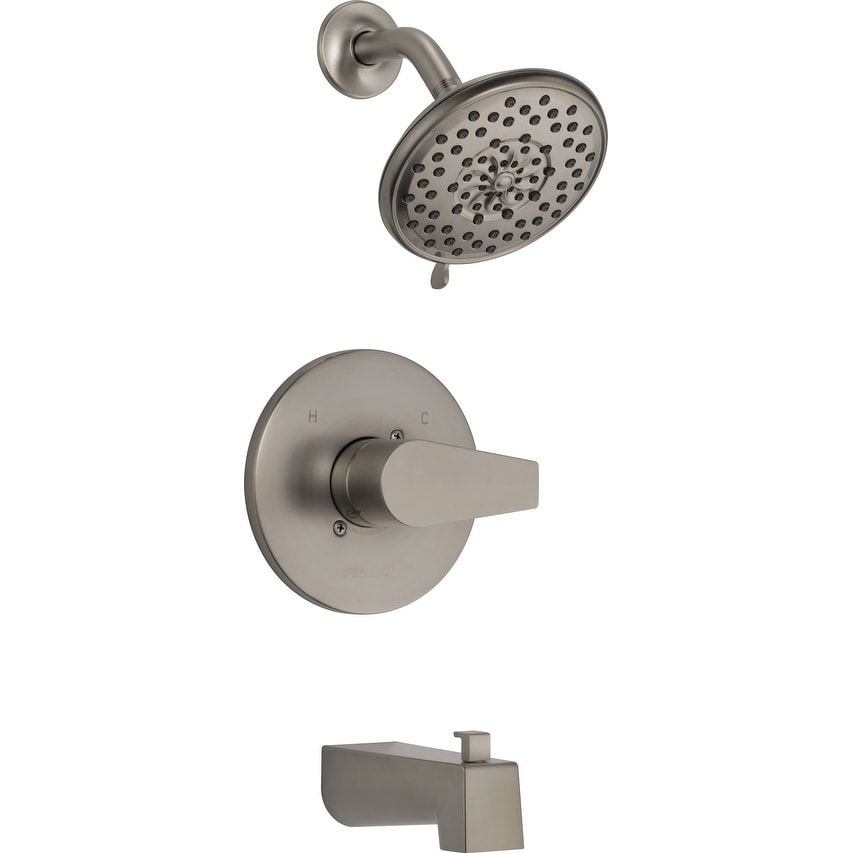 Peerless Ptt14419 Xander Tub And Shower Trim Package With Multi Function Shower Head Less Rough In Limited Lifetime Warranty
