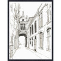 Pen And Ink Travel Studies No. 3 By Ethan Harper Framed Canvas Wall Art Print