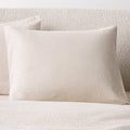 Pena Cool Grey and Warm White Organic Cotton King Duvet Cover