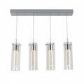 Pendant Dimmable Light Fixture Chrome Plated
