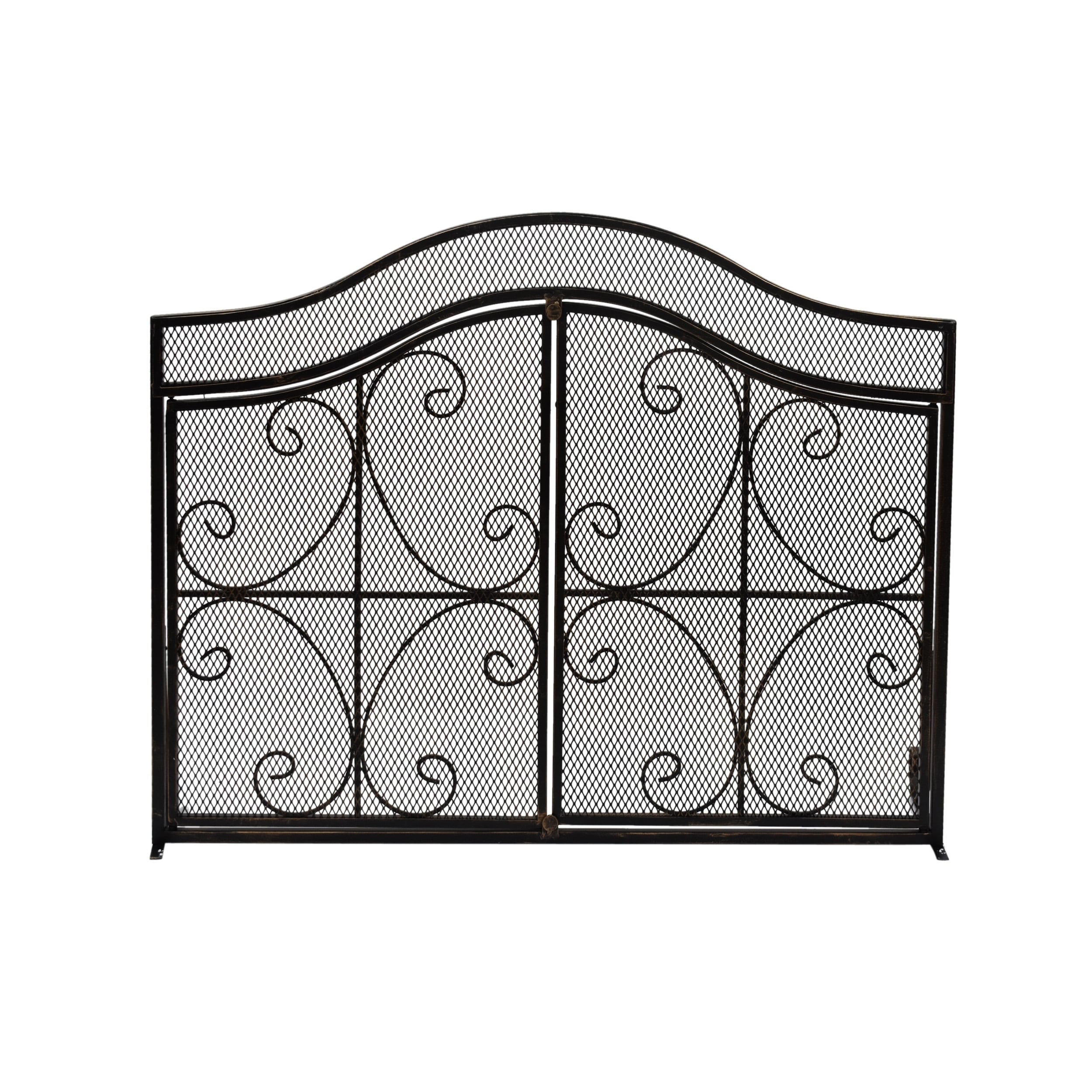 Christopher Knight Home Pendleton Black Iron 3 Panel Firescreen