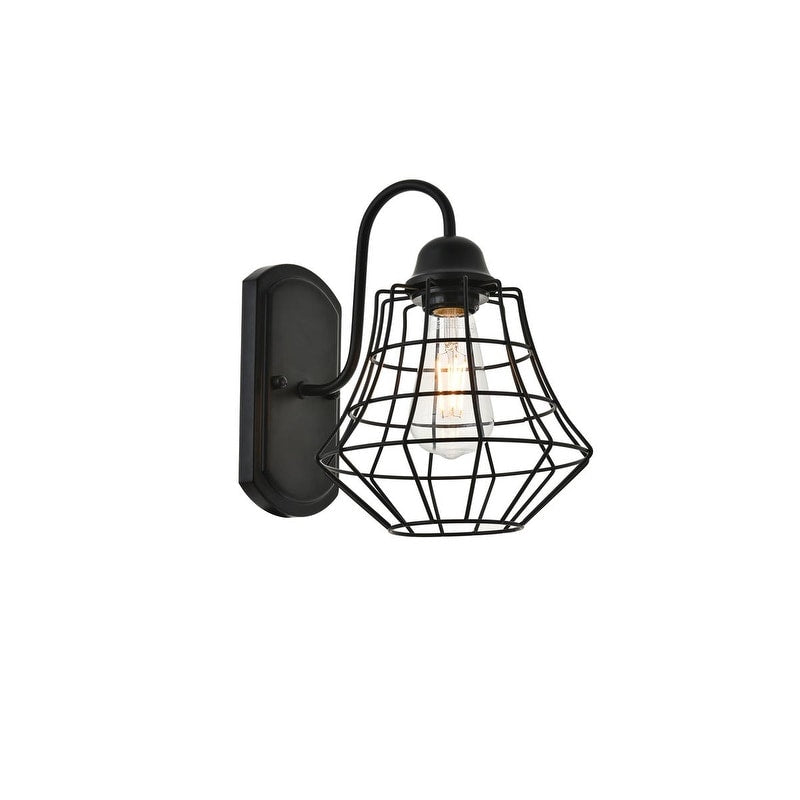 Penelope 1 Light Black Wall Sconce