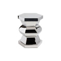 Peninsula Polished Stainless Steel Side Table