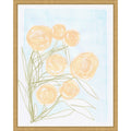 Peonies By Carola Cedell Framed Canvas Wall Art