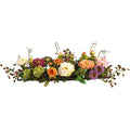 Peony Silk Flower Centerpiece Arrangement
