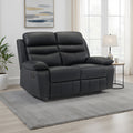 Peperomia 64 Leather Manual Double Reclining Loveseat