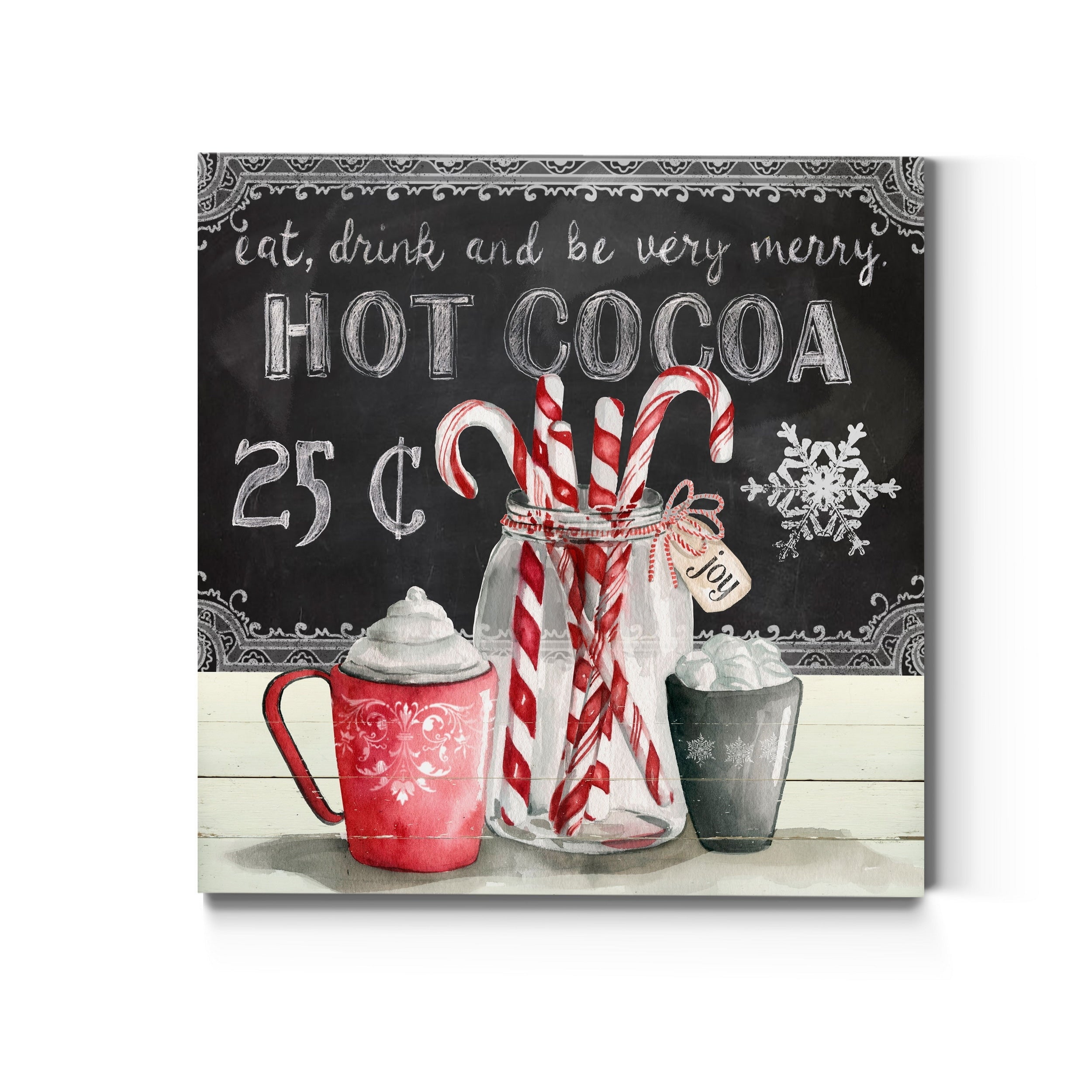 Peppermint Cocoa Premium Gallery Wrapped Canvas Ready To Hang
