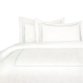 Percale Cotton Crisp Single Stripe Duvet Cover Set