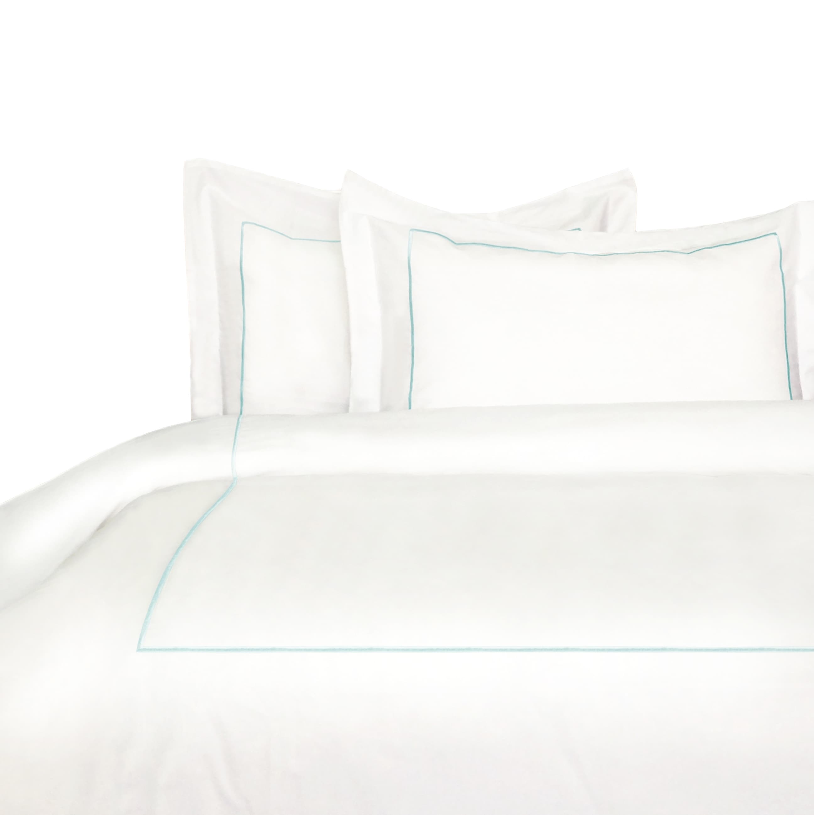 Percale Cotton Crisp Single Stripe Duvet Cover Set