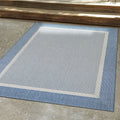 Couristan Recife Stria Texture Champagne Grey Indoor Outdoor Rug 53 X 76