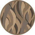 Pergola Lotus Natural Black Indoor Outdoor Outdoor Area Rug 86 X 13