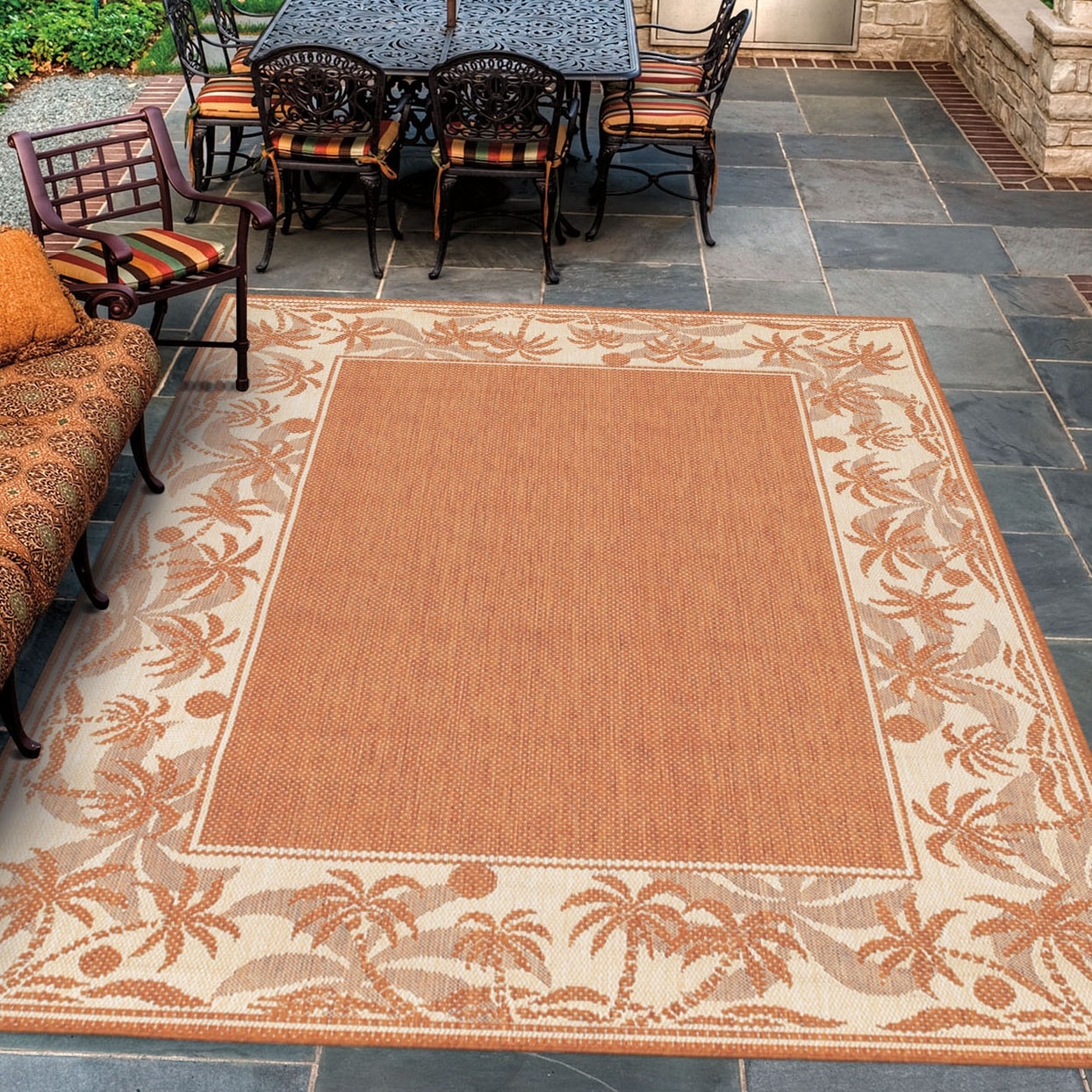 Recife Island Retreat Terracotta Natural Area Rug 86 X 13
