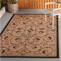 Pergola Savannah Cocoa Black Area Rug 510 X 92