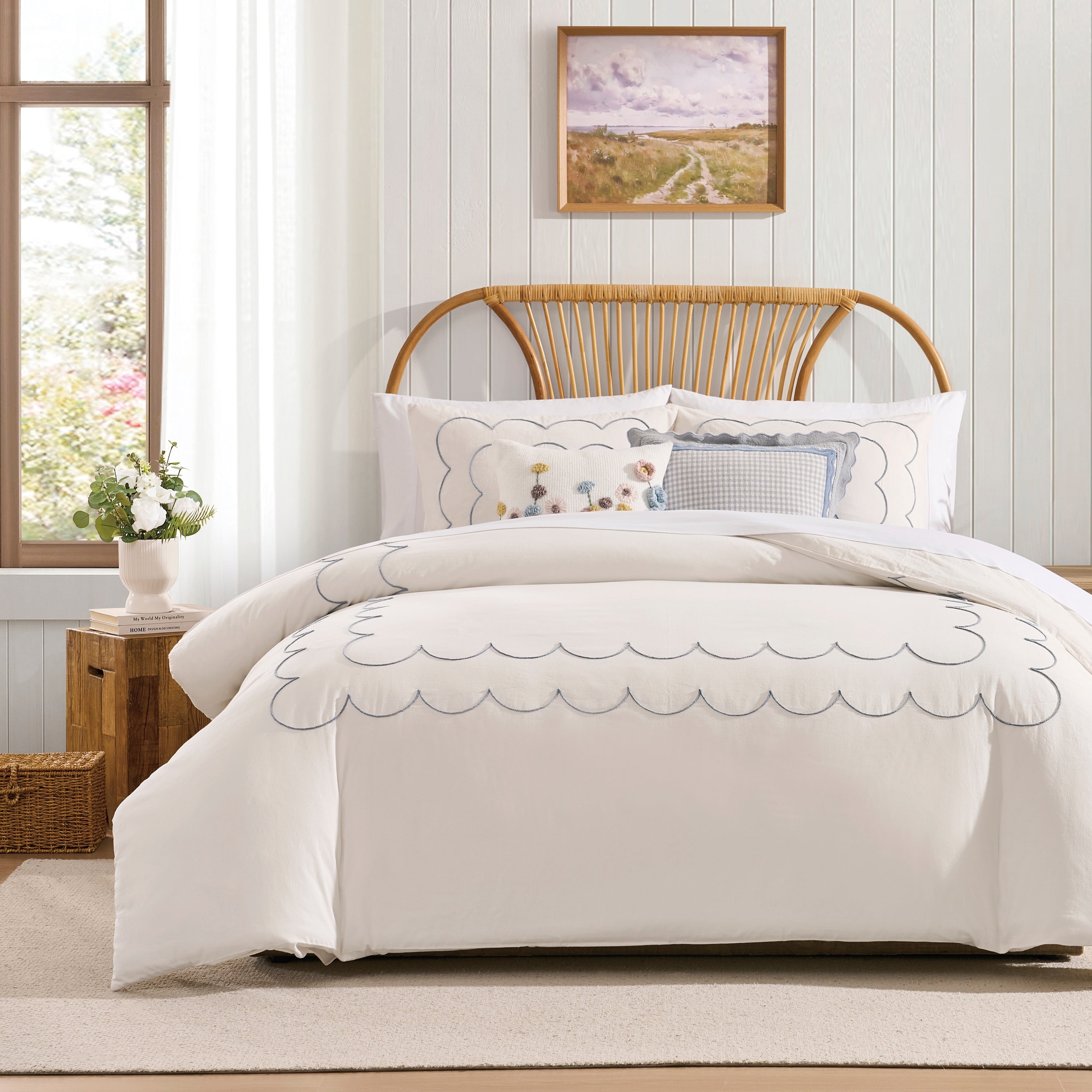 Peri Home Daydream Scallop Duvet Set