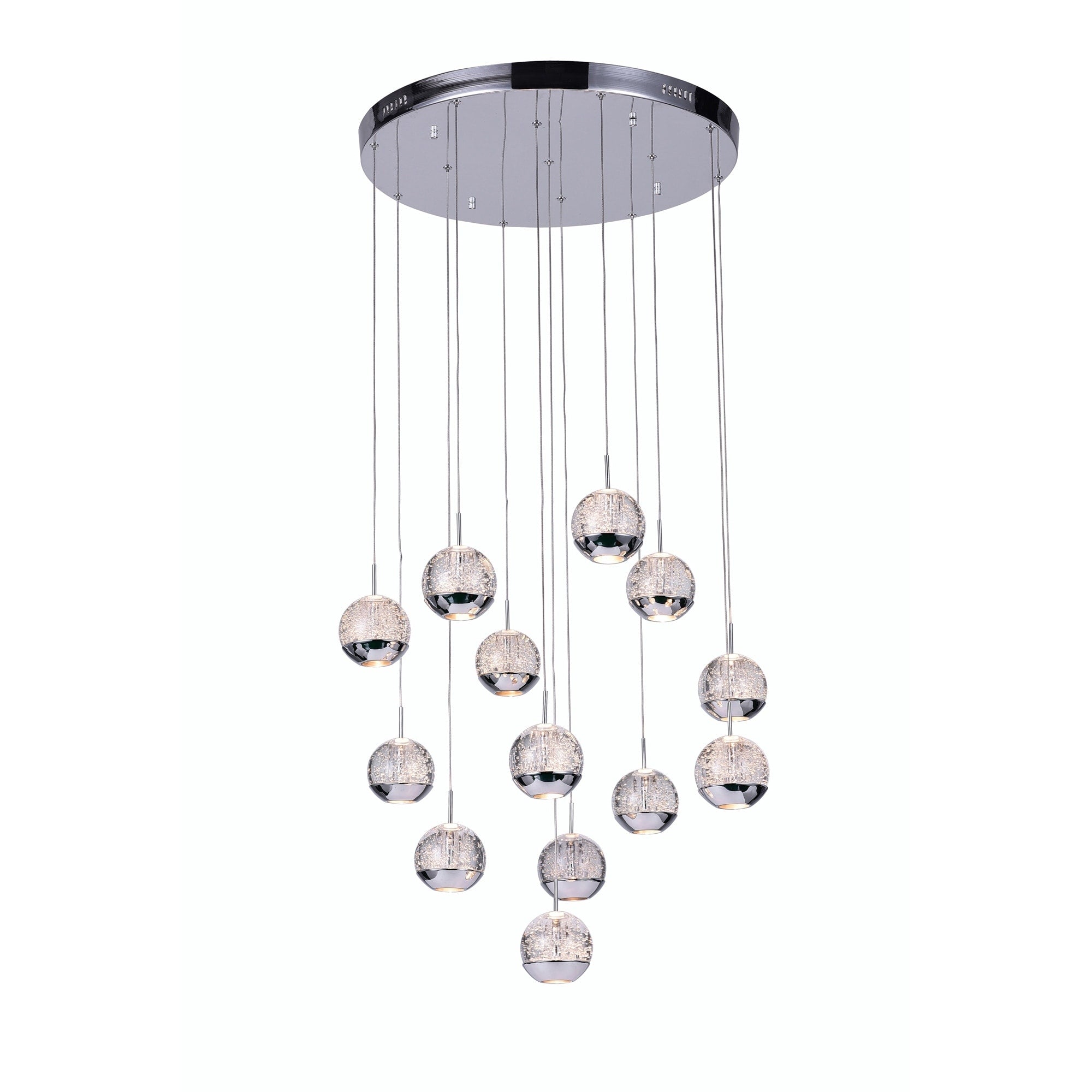 13 Light Chrome Stainless Steel Chandelier