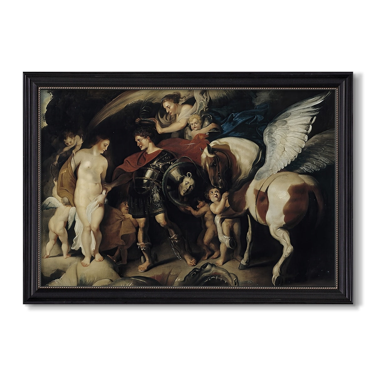 Perseus And Andromeda C 1620 Peter Paul Rubens Custom Framed Canvas