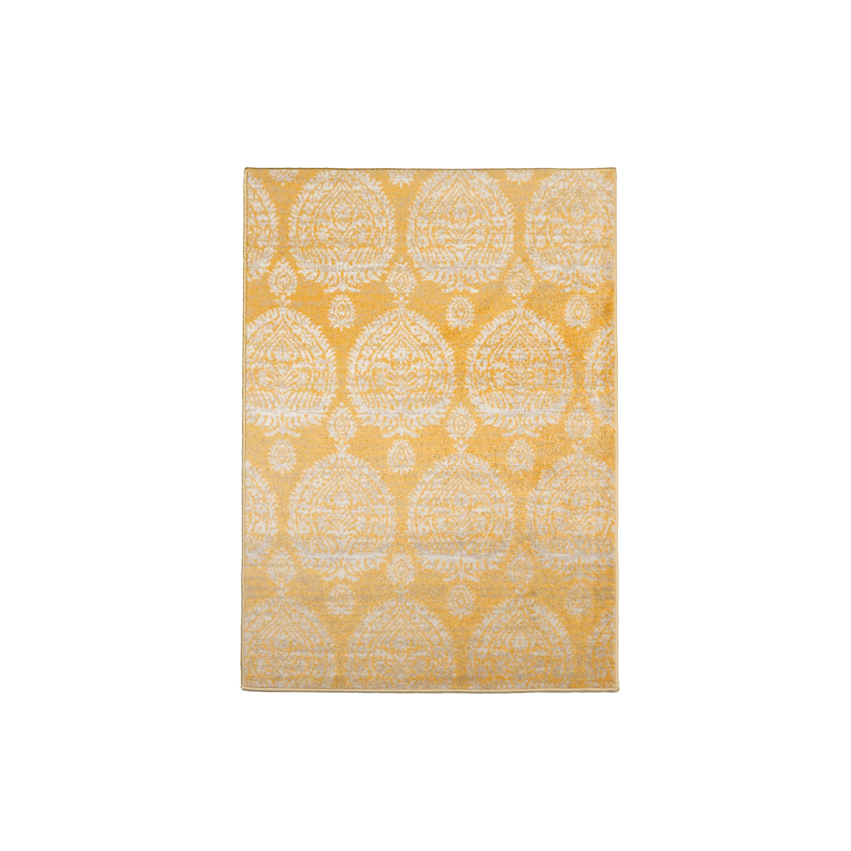 Persian Polypropylene Gabi Traditional Oriental Area Rug Gold Beige Color