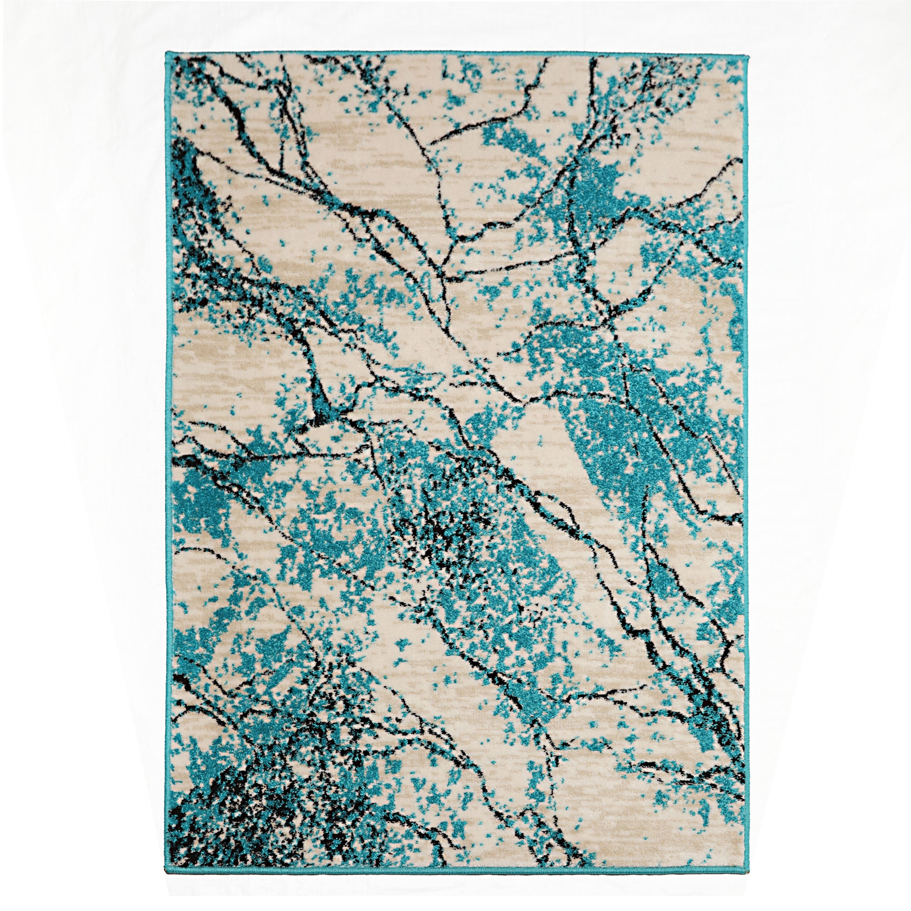 Persian Polypropylene Lightning Modern Contemporary Oriental Area Rug