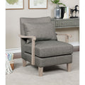 Perth Contemporary Grey Accent Chair By Foa