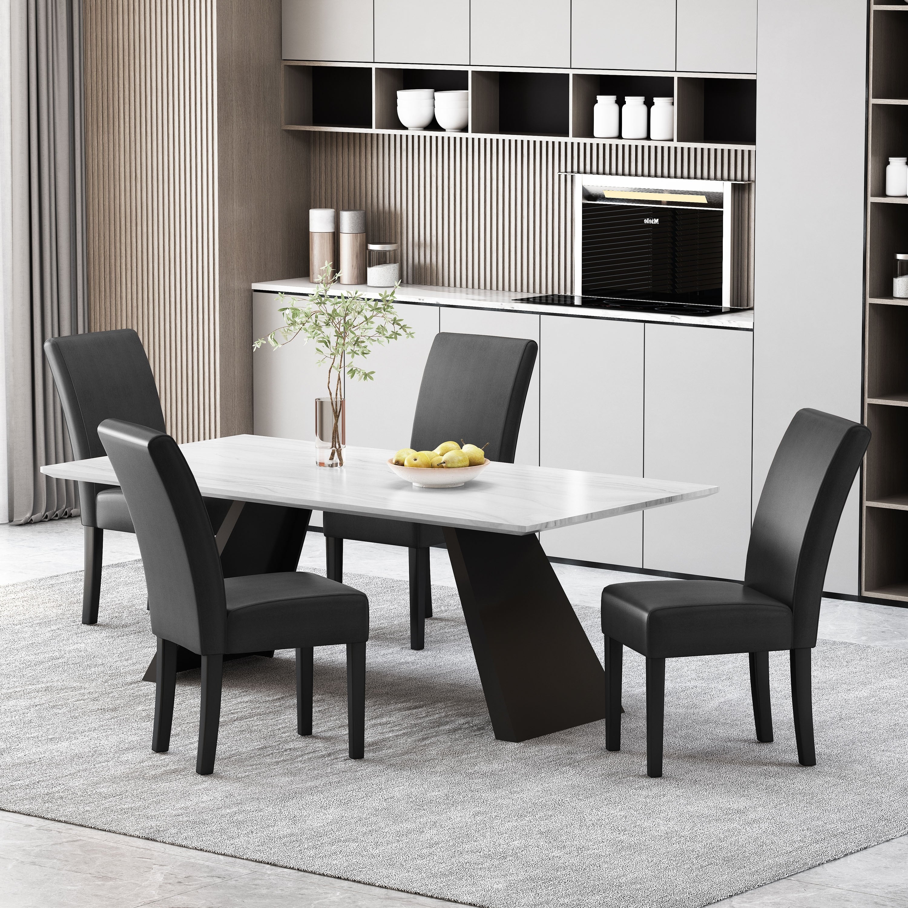 Pertica Contemporary Fabric Dining Chairs Set Of 4 By Christopher Knight Home