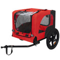 Pet Bike Trailer Dog Cart For Bicycle Suitable For Small And Medium Pets Easy Folding Cart Frame Non Slip Floor