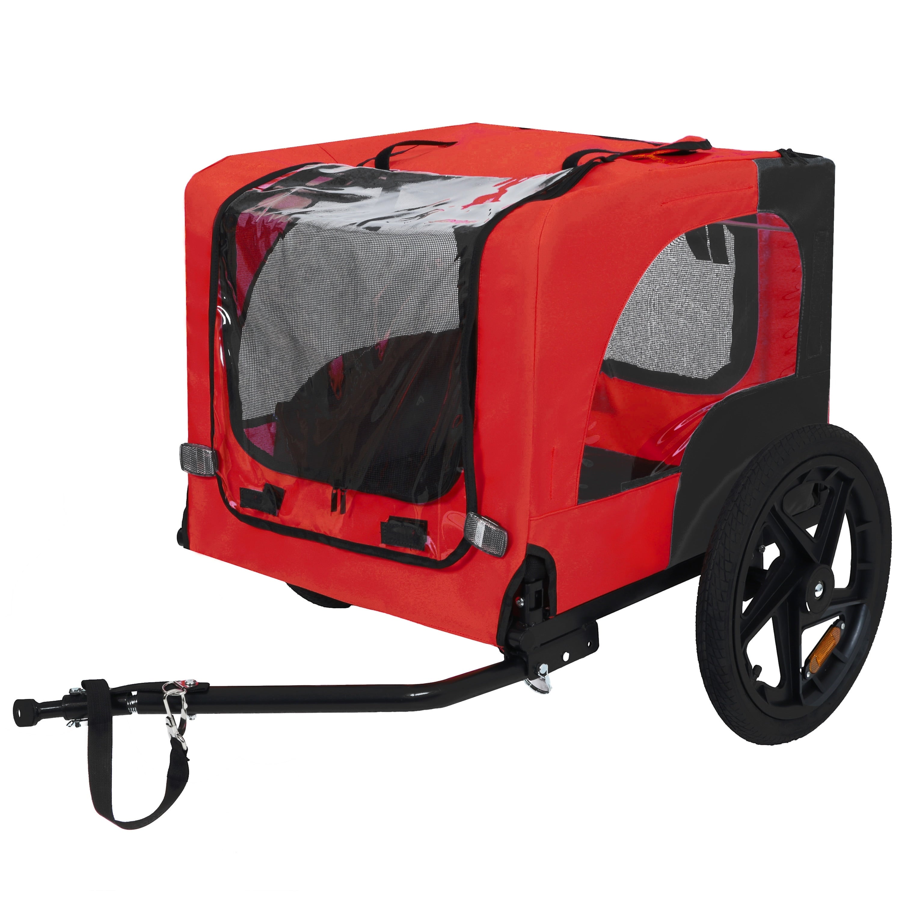 Pet Bike Trailer Dog Cart For Bicycle Suitable For Small And Medium Pets Easy Folding Cart Frame Non Slip Floor