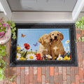 Pet Central Welcome Friends Puppies Embossed Door Mat 30 X 18