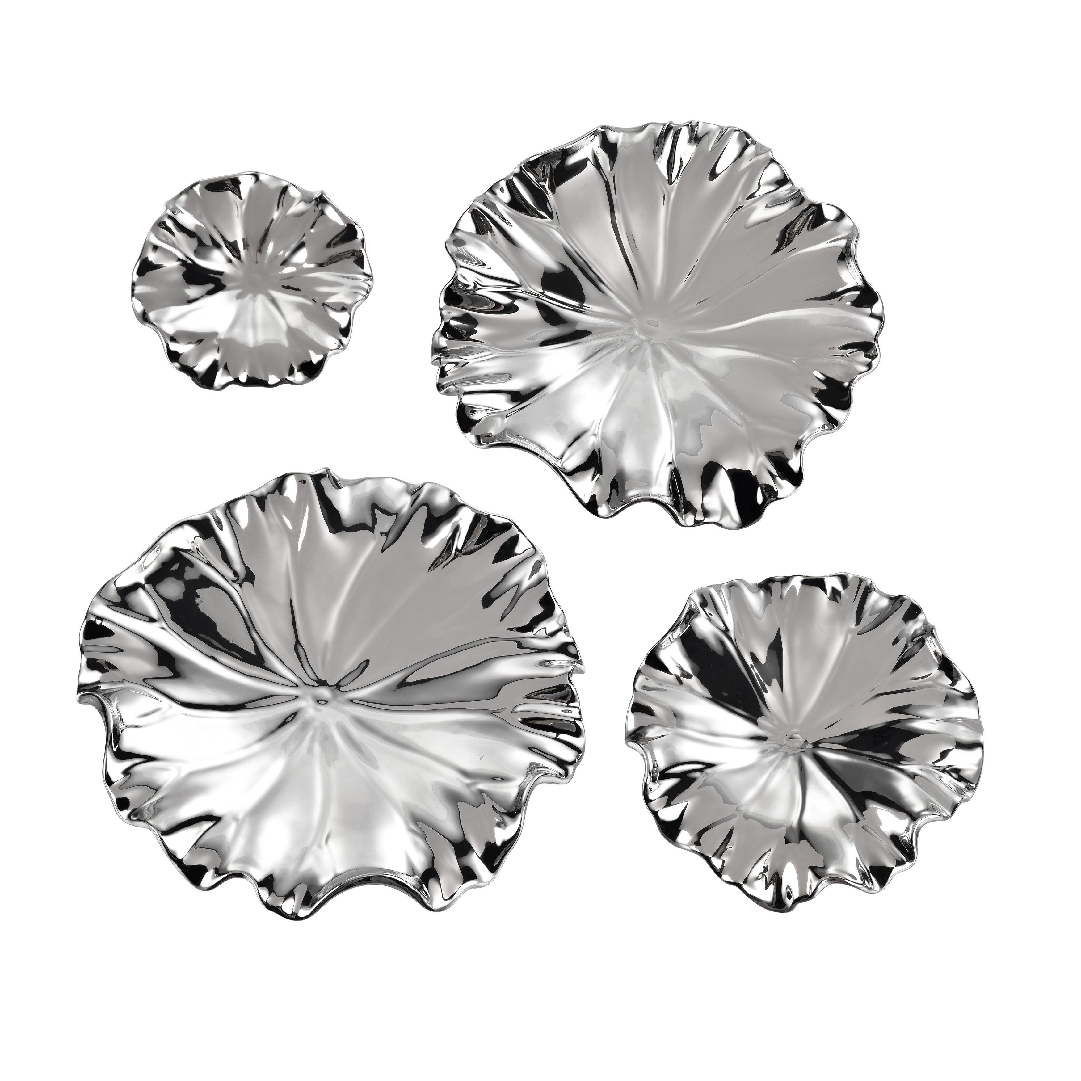Petal Dimensional Wall Art Set Of 4 Gold