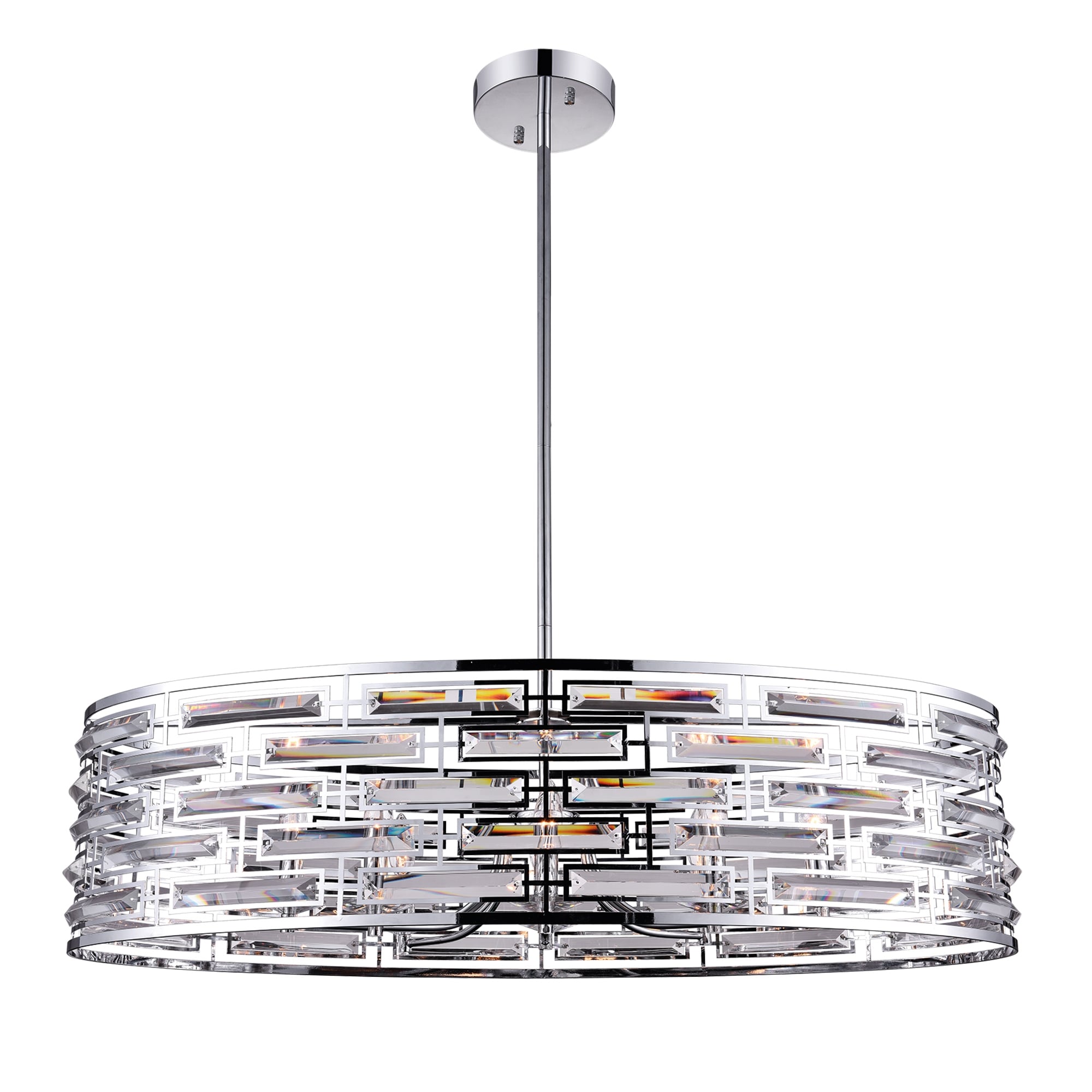 Silver Orchid Abbott 8 Light Chandelier With Chrome Finish