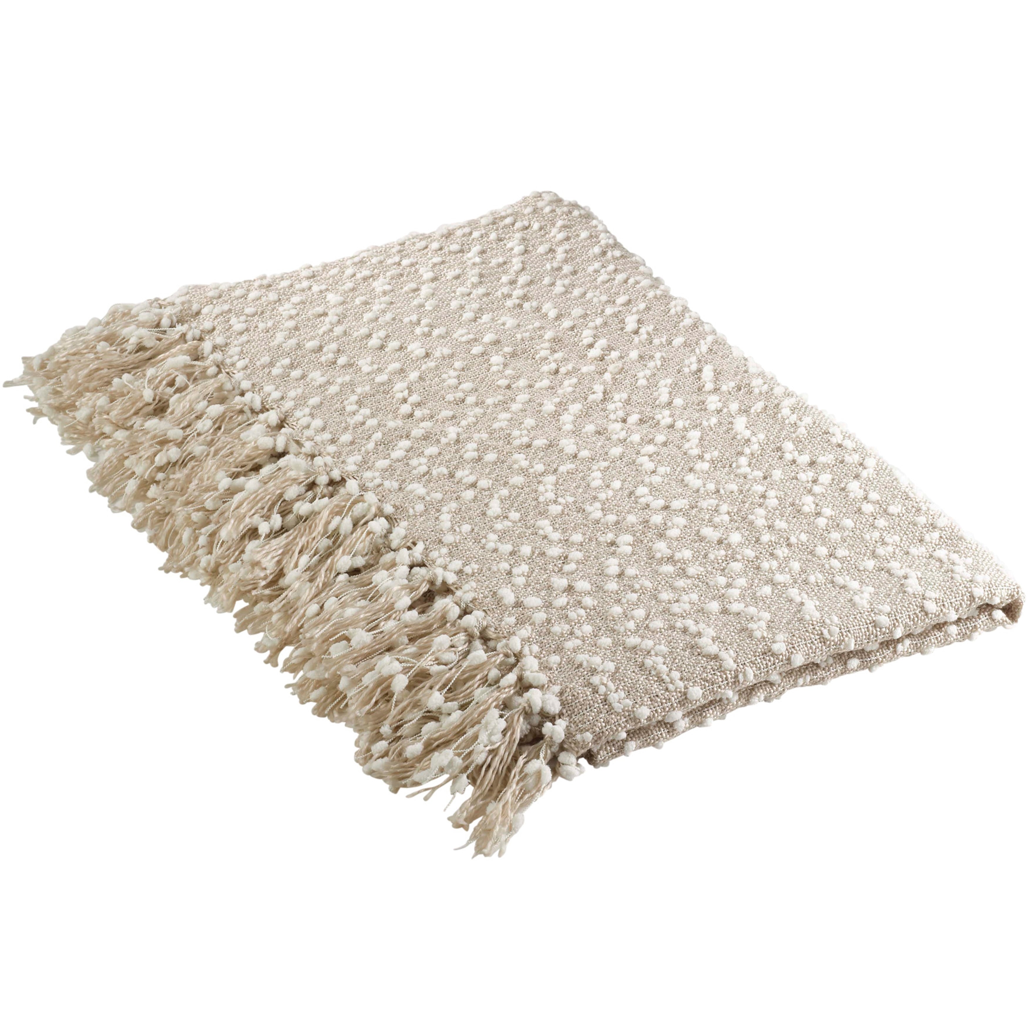 Petite Pompon Design Throw