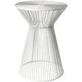 Petruccio White Modern 13.5 Inch Metal Accent Table
