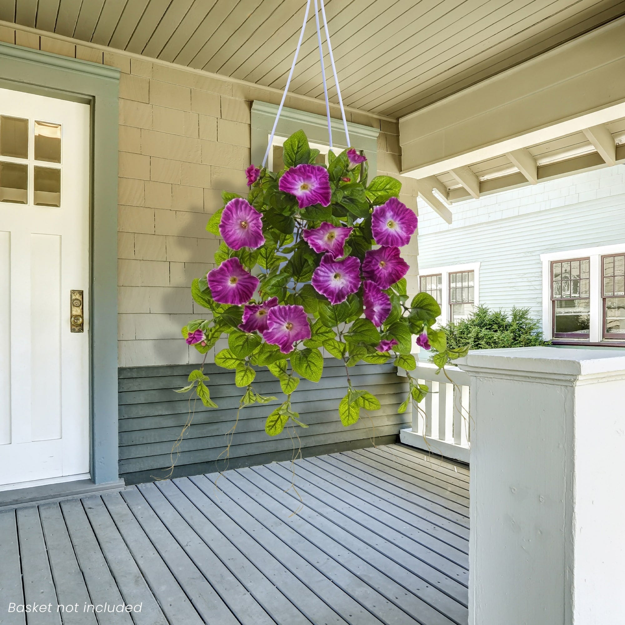 Petunia Artificial Floral Bush Spray 20 Orchid Purple