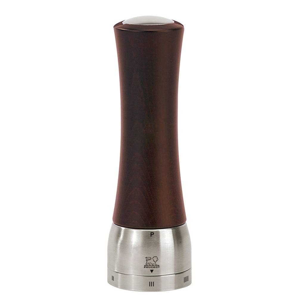 Peugeot 25229 Madras Uselect Shaftless 8 Inch Pepper Mill Chocolate