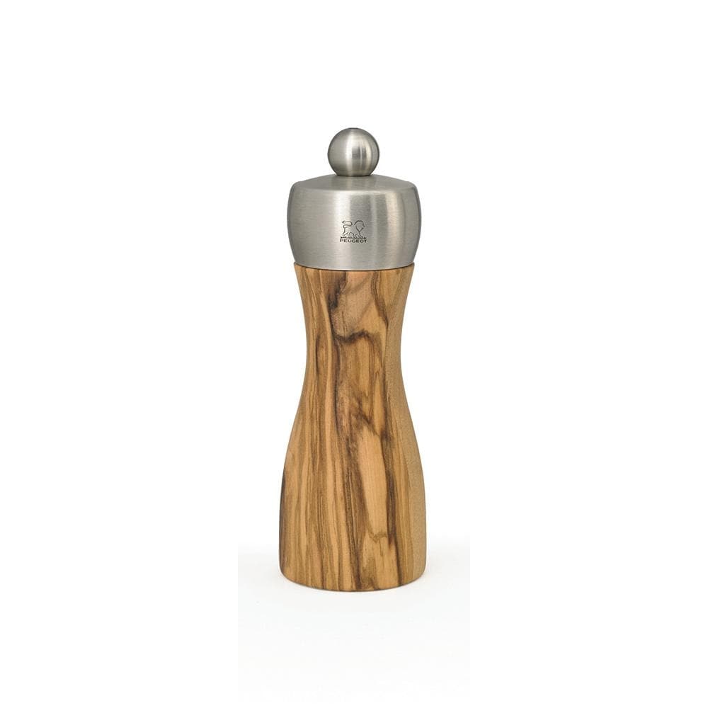 Peugeot 33804 Classic Fidji Pepper Mill Olive Wood 15 Cm 6 Wood Silver