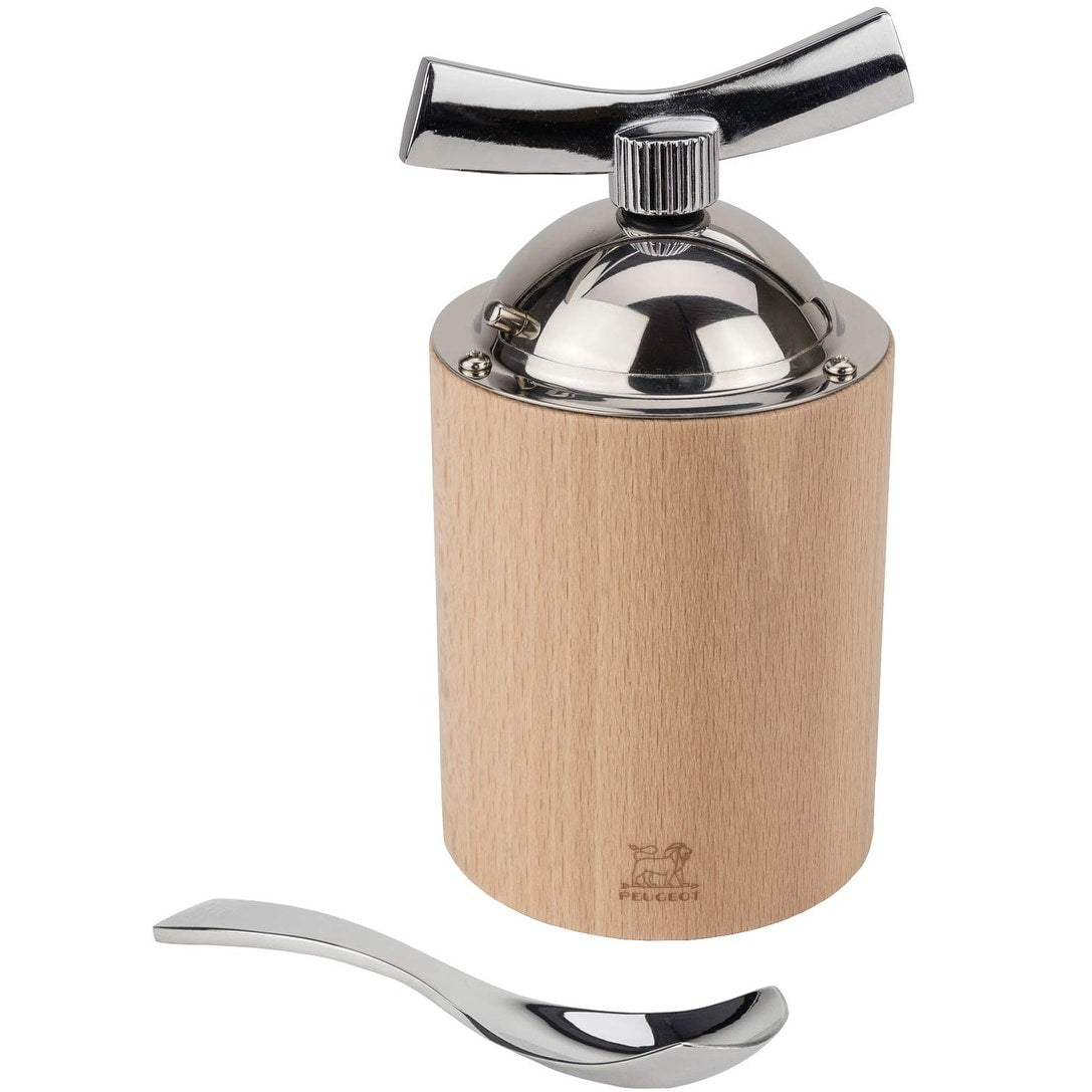 Peugeot 34535 Isen 5 Inch Manual Flax Seed Mill In Wood Stainless Steel Natural