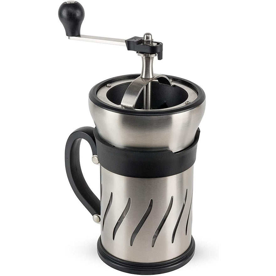 Peugeot 35257 Paris Press Coffee Mill French Press Combination Stainless Steel 3 X 3 X 6 Inches