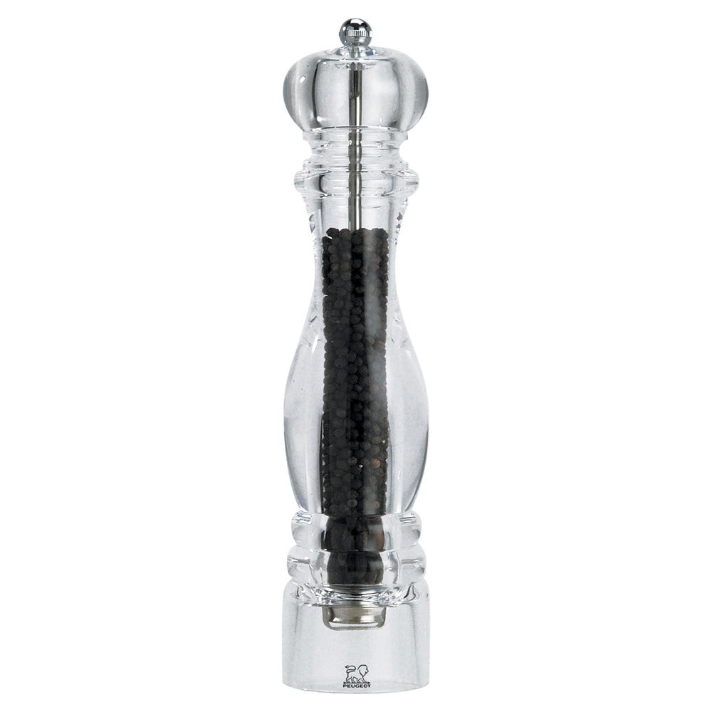 Peugeot 900830 Nancy 12 Inch Pepper Mill Acrylic Clear