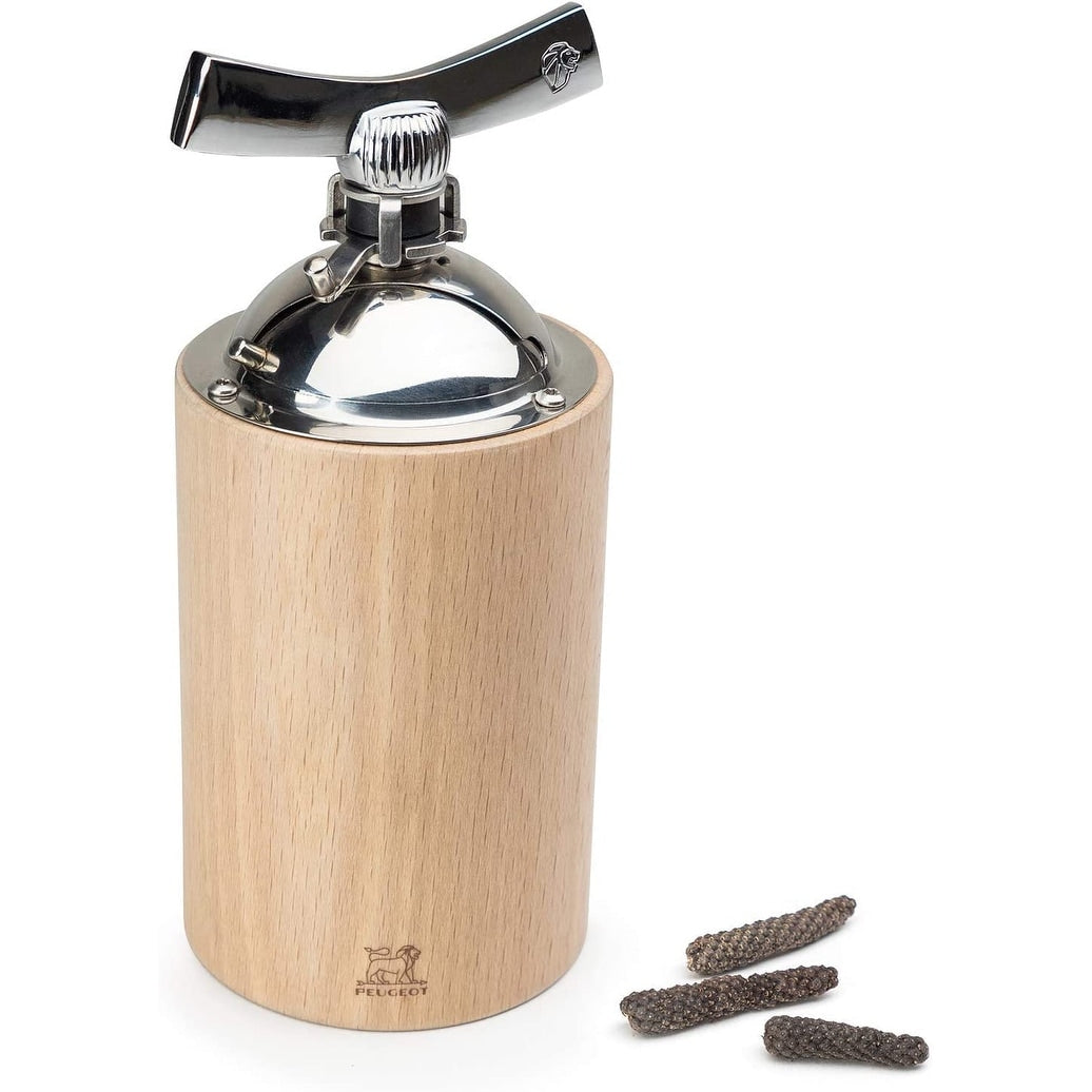 Peugeot Isen Long Pepper And Large Peppercorn Mill 6.25 Inch Natural 3.15 X 3.15 X 7.05 Inches